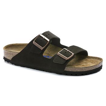 Arizona Birkenstock Soft Footbed Semisove Panske Béžové | SK 302VRW